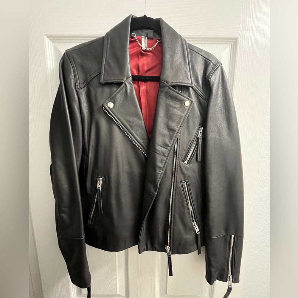Topshop leather jacket like new XL